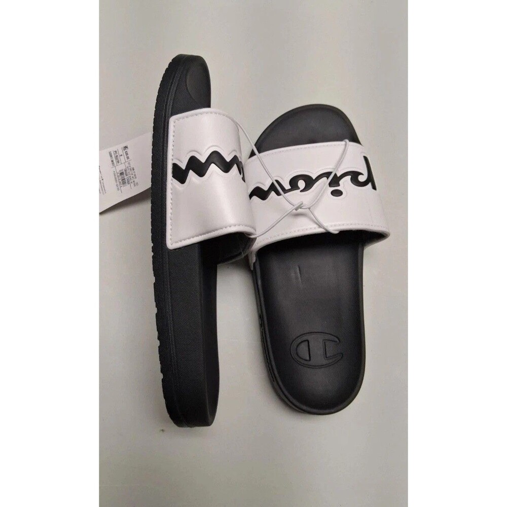 Champion Women's Slide Sandals Size 6 White & Black New - Picture 8 of 11